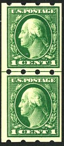 U.S. #408 MINT BRINKERHOFF PAIR OG HR