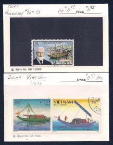 WORLDWIDE Topical Ships (66) Different Sets Mint & Used