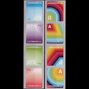 LUXEMBOURG 2008 - Scott# 1249a-53a ATR Strips Set of 8 NH