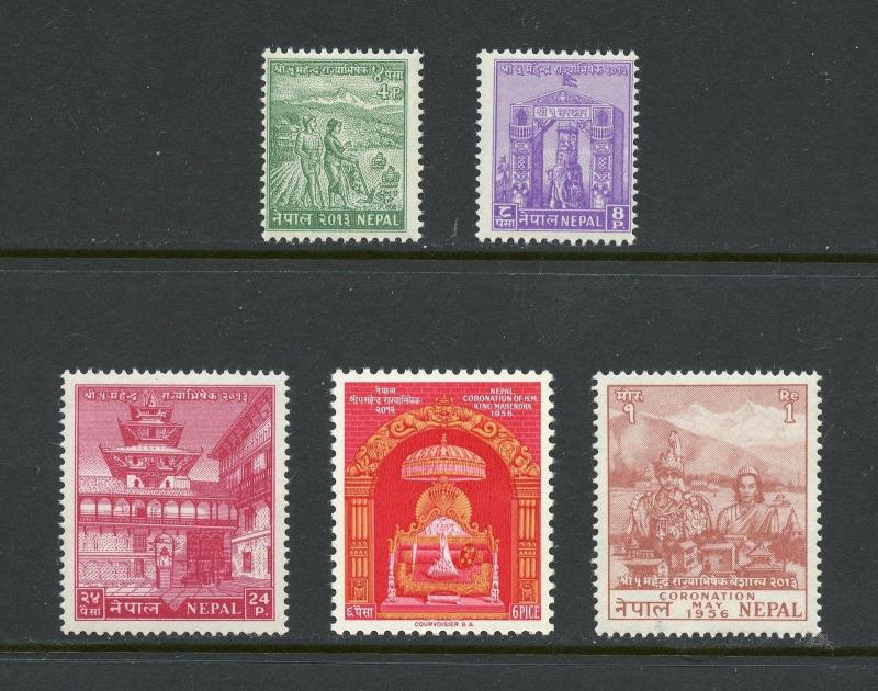 NEPAL  SCOTT#84/88   MINT NEVER HINGED  --SCOTT $121.00