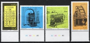 Thematic stamps MALTA 2004 TRAMS 1380/3 mint