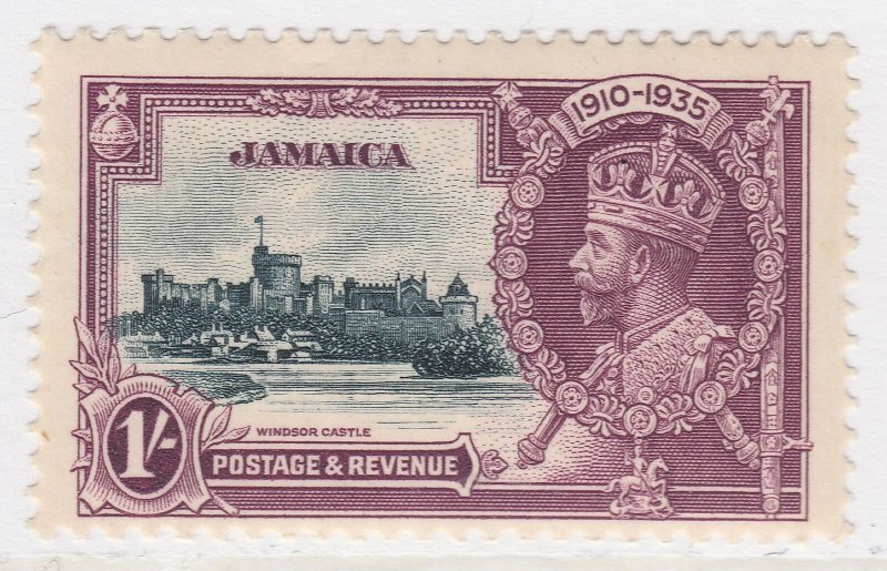 British Colony Jamaica Silver Jubilee 1935 1s MH* Stamp A22P19F8959