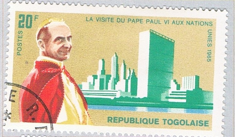 Togo 551 Used Pope at the UN 1966 (BP72904)