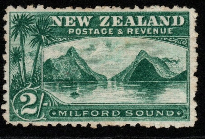 NEW ZEALAND SG316 1903 2/= GREEN p11 MTD MINT 