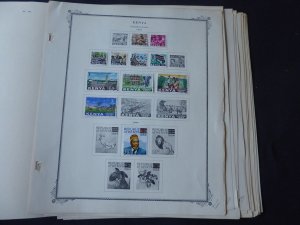 Kenya and KUT 1921-1969 Stamp Collection on Scott Specialty Album Pages