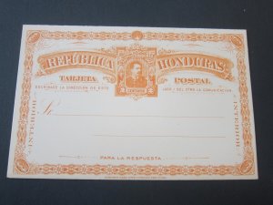 Honduras mint post card   OurRef:1596