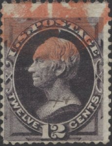 US Scott #151 Used Fine 1870 12 Cent Henry Clay Stamp