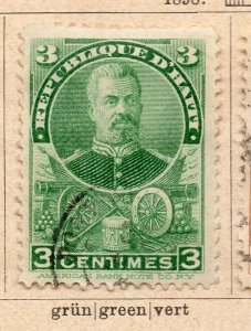 Haiti 1898 Early Issue Fine Used 3c. NW-238870
