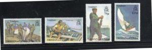 TRISTAN DA CUNHA #174-177  1972  LONG BOATS   MINT VF NH O.G