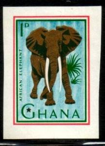 Elephant, Ghana stamp SC#192 MNH, imperf