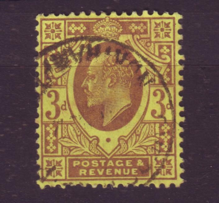 J19689 Jlstamps 1902-11 great britain used #132 king