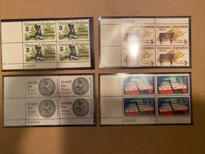US Stamps- SC# 1323 -1337 - 1967 Commemorative Plate Block - MNH - SCV = $15.00