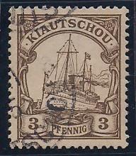 German Kiautschou Mi. # 5 3pf. F/VF Used
