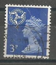 ISLE OF MAN, 1971, used 3p, Manx Emblem Scott 9