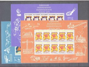 Suriname 424-26 MNH m/s Sport/Music/Transport SCV40