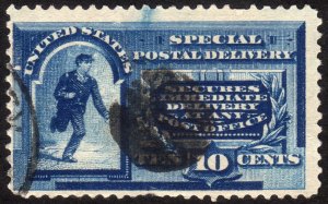 1888, US 10c, Used, Sc E2, No Line Under CENTS