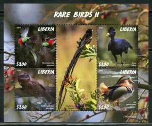 LIBERIA 2020  RARE BIRDS I/II SET OF TWO SHEETS MINT NEVER HINGED