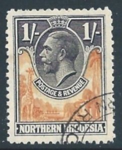 Northern Rhodesia #10 Used 1sh King George V Defin.