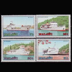 MALAWI 1985 - Scott# 466-9 Lake Ships Set of 4 NH