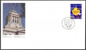 Canada 1995 Province Manitoba 125 Years Mi. 1493 FDC