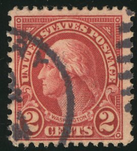 US #634A VF/XF JUMBO+ used, much better centered than normally seen,  Strong ...