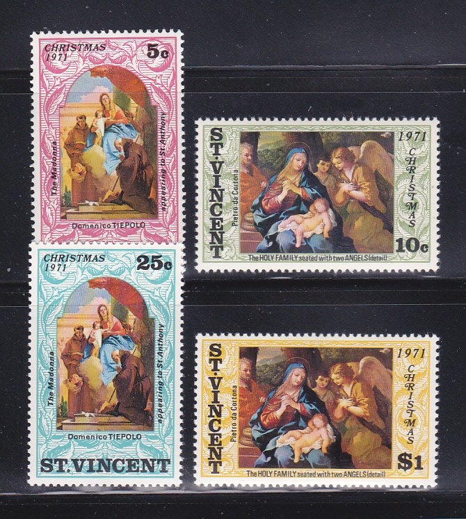 St Vincent 320-323 Set MNH Christmas (B)