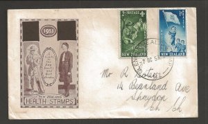 1953 New Zealand Glenelg Health Camp Scouts Guides FDC