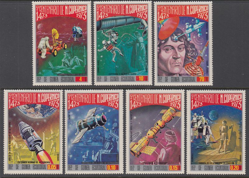 Equatorial Guinea 7401-7407 Space MNH VF