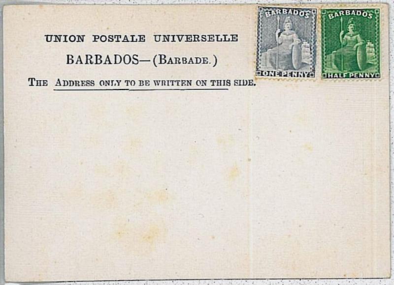 BARBADOS  -  POSTAL STATIONERY: FORMULAR CARD - Higgings & Gage #3