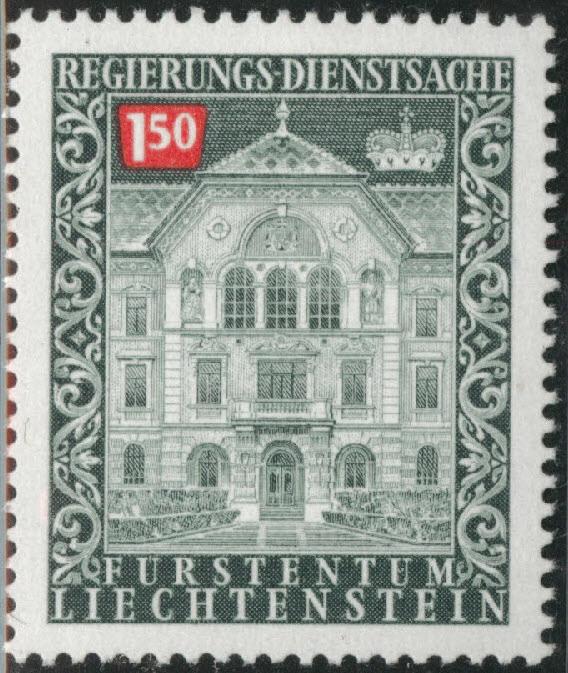 LIECHTENSTEIN Scott o69 MH* official