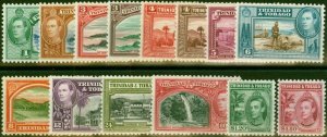 Trinidad & Tobago 1938-41 Set of 14 SG246-256 Fine LMM