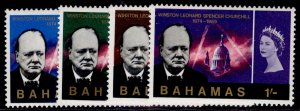 BAHAMAS QEII SG267-270, 1966 Churchill commemoration set, NH MINT.