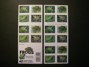 Scott 5395-8 or 5398b, Forever Frogs, Pane of 20, #B1111, MNH Booklet Beauty