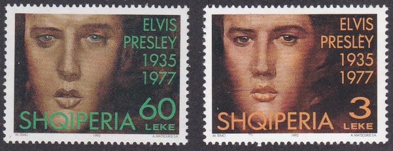 Albania # 2498-2499, Elvis Presley, NH, 1/2 Cat.