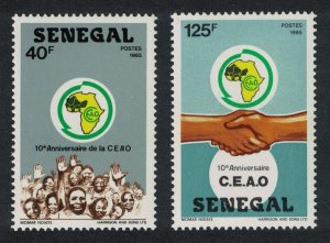 Senegal West African Cities Organisation 2v 1987 MNH SG#899-900