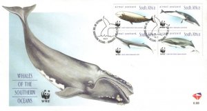 South Africa - 1998 WWF Whales FDC SG 1101a