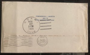 1935 Honolulu Hawaii First Flight Airmail Cover FFC To Guam Island