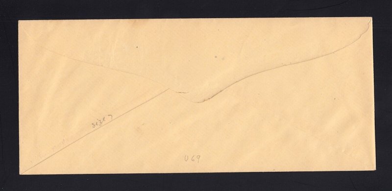 U69, UPSS #131a Mint Envelope, UPSS Cat. $180.00 