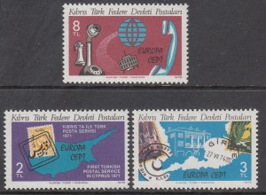 Turkish Republic of Northern Cyprus 71-73 MNH VF