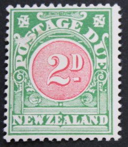 New Zealand 1920 Postage Due Two Pence p14x15 SG D25 mint