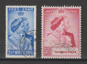 MONTSERRAT 1949 SG 115/16 USED Cat £20.50