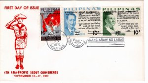 Philippines 1972 Sc 1160-2 FDC-1