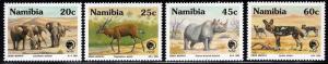 Namibia 726-29 - Mint-NH - Endangered Animals (1993) (cv $3.80)