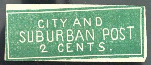 City and Suburban Post - 2c Green - Bogus 1