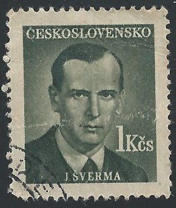 Czechoslovakia #376 1k J Sverma