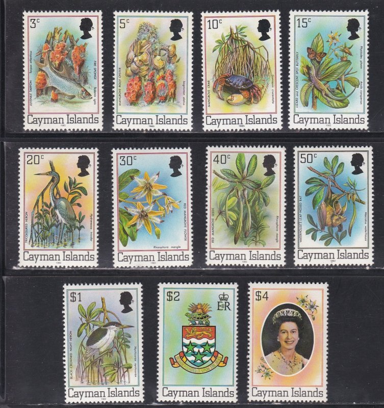 Cayman Islands # 452-462, Pictorial Definitives, NH, 1/2 Cat.