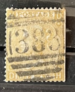 Great Britain #46 Plate 4 Used- SC=$575.00 (1 Straight Edge)*