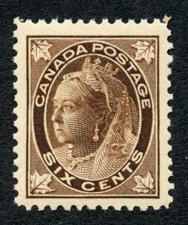 Canada SG147 6c Brown U/M (MNH) Unitrade 675 Canadian Dollars 