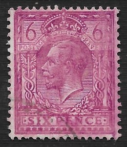 Great Britain #195 6p King George V ~ Used