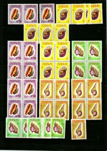 OAS-CNY ID14916 FRANCE COMORES 1962 SHELLS Sc 48//53 MNH SHORT SETS $225